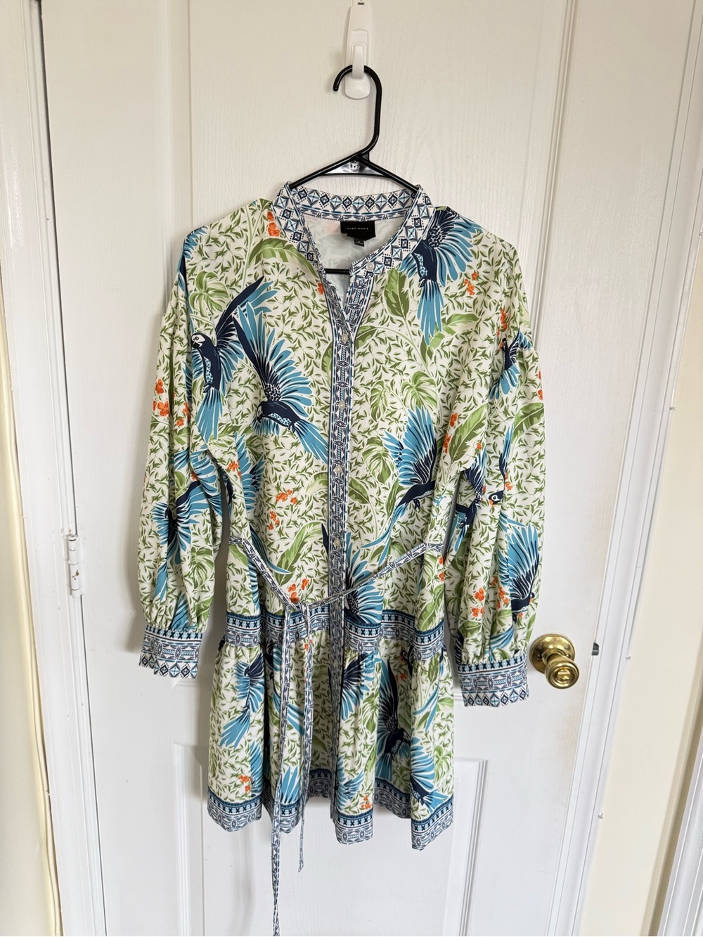 Alex Marie Wren Floral Bird Print mini Dress - Picture 4 of 9